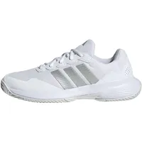 adidas Damen GAMECOURT 2 Tennis Shoes, FTWR White/Silver met./Silver met., 42 EU