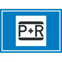 HB-Druck Parken und Reisen Symbol Schild A3 Rückseite selbstklebend