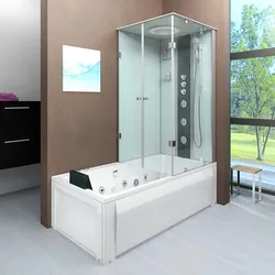 Whirlpool Wanne Duschtempel Dusche Duschkabine K05-L02-WP 180x90 cm ohne 2K Scheiben Versiegelung