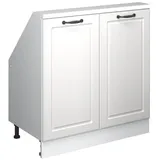 Vicco Dachschrägenschrank Rion 80 x 83,8 x 46 cm Weiß