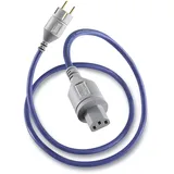 Isotek EVO3 Premier Netzkabel, 1.5 Meter, Grau, Stecker auf Buchse, Typ F, 17 Watt, 230 V AC, 3-polig, Indoor, Hochwertige Materialien, Klangverbesserung