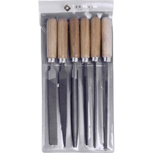 Bernstein Tools for Electronics 5-240 Schlüsselfeilen-Set mit Holzheft im Etui 6tlg. Länge 100 mm