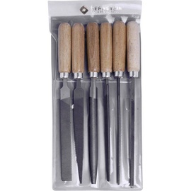 Bernstein Tools for Electronics 5-240 Schlüsselfeilen-Set mit Holzheft im Etui 6tlg. Länge 100 mm