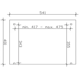 SKANHOLZ Sanremo 541 x 400 cm Leimholz Eiche hell