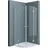 doporro Ravenna02k Viertelkreisdusche mit Duschabtrennung 100 x 190 cm Transparent ESG-Sicherheitsglas