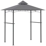 Outsunny Grillpavillon mit einem wasserabweisenden Doppeldach bunt L245 x B148 x H255cm