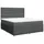 vidaXL Boxspringbett 180 x 200 cm Dunkelgrau