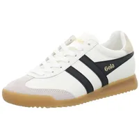 GOLA Hawk Damen-Sneaker, Weiß/Grün Nebel/Kirschrot/Hellgrau, 39 EU - 39 EU