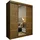 masseno Schwebetürenschrank MIRELLA 180 x 216 x 61 cm Braun