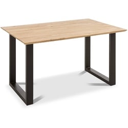 G+K Esstisch mit Auszug TI-0594 140/190 x 90 cm Holz Braun Wildeiche