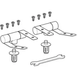 Geberit Scharnier-Set 598182000 mit Absenkautomatik, für WC-Sitz