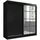 a&j möbelland Schwebetürenschrank TAVIRO 200 x 215 x 60 cm Schwarz