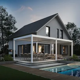 Weide E-Deluxe 3,6 x 7,2 m Weiß