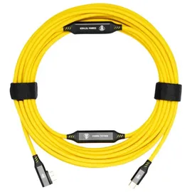 cobratether COBRAUNION USB-C an Micro-B 90° 10m gelb