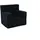 FORTISLINE Kindersessel Fortisline 51 x 47 x 33 cm Textil schwarz