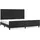vidaXL Bettgestell 200 x 200 cm Schwarz