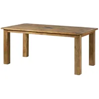 MASSIVMOEBEL24.DE Esstisch Mango 200x100x76 natur lackiert RAILWAY #0115