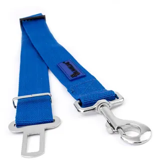 Lantelme Hunde Auto Sicherheitsgurt Adapter XL extra breit und stark Gurtadapter ausziehbar 60 bis 95 cm Farbe blau für Autogurt KFZ Wohnmobil Fahrzeug 6113