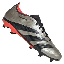 adidas Predator League FG Platinum Metallic / Aurora Black / Turbo 40 2/3