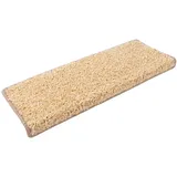 Karat Shaggy Stufenmatte Barcelona Rechteckig 23,5 x 65 cm Beige