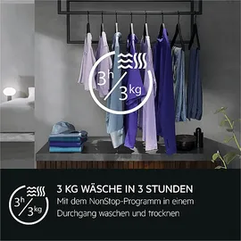 AEG L9WEF80690 Serie 9000 Waschtrockner (9 kg / 6 kg, 1600 U/min)