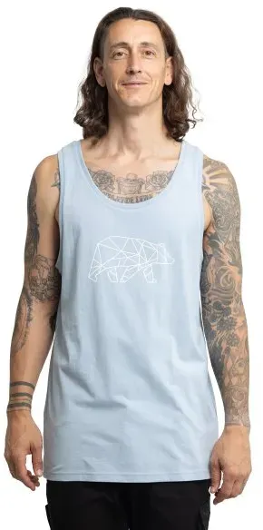 FORSBERG Tanktop mit großem Brustlogo  / limettengrün / XXL