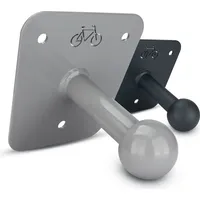 HEYBRO Universelle Wandhalter für Fahrradträger - inklusive Befestigungsmaterial - optimale und stilvolle Befestigung für Ihren Fahrradträger - Blickf... - Grau