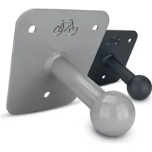 HEYBRO Universelle Wandhalter für Fahrradträger - inklusive Befestigungsmaterial - optimale und stilvolle Befestigung für Ihren Fahrradträger - Blickf... - Grau