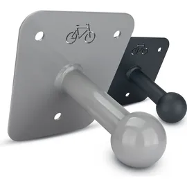 HEYBRO Universelle Wandhalter für Fahrradträger - inklusive Befestigungsmaterial - optimale und stilvolle Befestigung für Ihren Fahrradträger - Blickf... - Grau