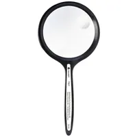 TOOLCRAFT TO-8976468 Handlupe Vergrößerungsfaktor: 2 x, 4 x Linsengröße: (Ø) 76 mm Schwarz