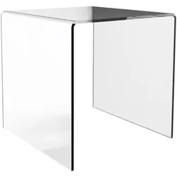 fm Büromöbel Beistelltisch »Status« transparent, 50x50 cm