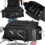 wozinsky Gepäckträgertasche schwarz