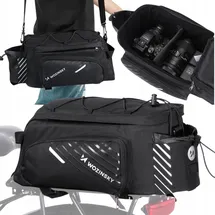 wozinsky Gepäckträgertasche schwarz