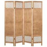 Beliani Raumteiler Certosa Hellbraun 163 cm 170 cm