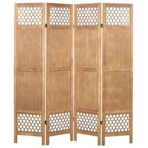 Beliani Raumteiler Certosa Hellbraun 163 cm 170 cm