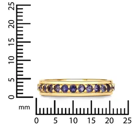 Rafaela Donata Ring goldgelb | violettblau 52