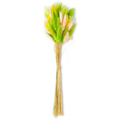 Deko-Strauß Samtgras 50 cm Holz, Textil, Natur Grün