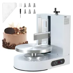 VEVOR Tortendekorationsmaschine Tortencreme-Verteilmaschine 10,16-30,48cm Torten