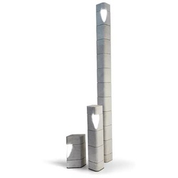 Casa Padrino Luxus Carrara Marmor LED Außenleuchten Set Weiß - Wetterbeständige Garten Leuchten - Terrassen Leuchten - Garten & Terrassen Beleuchtung - Luxus Hotel Kollektion