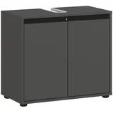 Germania Waschbeckenunterschrank Lemont 63 x 55 cm Grau