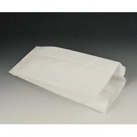 Papstar 1000 Papierfaltenbeutel, Cellulose, gefädelt 35 x 13 x 7 cm weiss Füllinhalt 2 kg