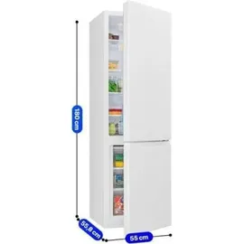 Bomann KG 7353 Kühl-Gefrierkombination (268 l, 1800 mm hoch, Weiß)