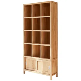 Tikamoon Bücherregal 100 x 215 x 35 cm Braun