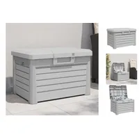 vidaXL Auflagenbox Outdoor Kissenbox Kissentruhe Auflagenbox Grau 73x50,5x46,5 cm Polypro grau