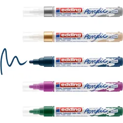 edding festlich Acrylstift 2.0 - 3.0 mm Mehrfarbig