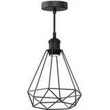 ledscom.de RETRA 1-flg. E27 30 cm Käfig schwarz