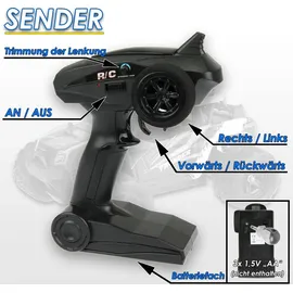 FunTomia RC-Auto Monster Truck 4WD 2,4GHz RTR blau (2452)