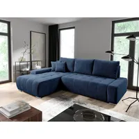 Fun Möbel Ecksofa Sofa mit Schlaffunktion VOGAR Stoff Poso