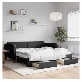 vidaXL Tagesbett 100 x 200 cm Schwarz