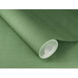 Rasch Textil Rasch Vliestapete 537673 Grün-Mittelgrün Uni 10,05 m x 0,53 m